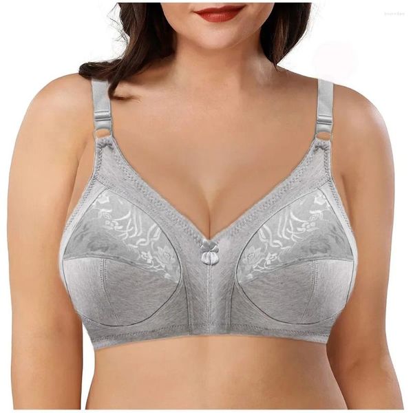 BHs 2 stücke Nahtlose BH Top Plus Größe 36C-52F Bequeme Baumwolle Unterwäsche Wireless Frauen Dessous C01