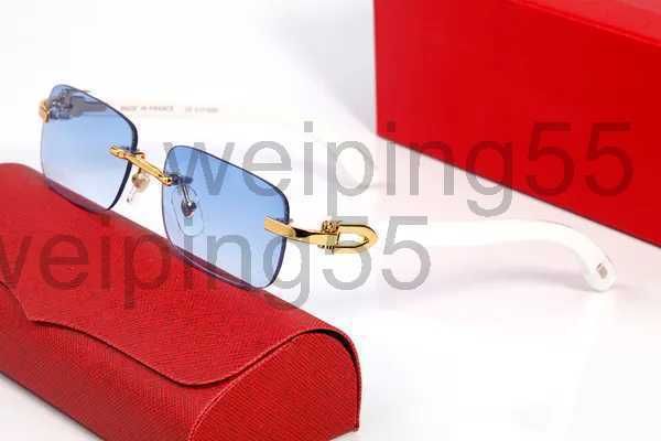 Óculos de sol feminino clássico e quadrado buzina de búfalo multicolorido moldura de moda lazer luxo óculos retangulares caixa por atacado.9GEBD