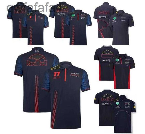 F1 Team Racing Polo-Jersey, Polyester, schnell trocknendes Auto-Revers-T-Shirt, gleiche Stilanpassung, YHMT