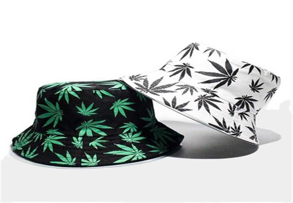 Chapéu de pescador bonés balde chapéus hip hop moda primavera chapéus de sol folha impressa beirais curtos bacia de lazer para crianças boné meninos gorro 7953050