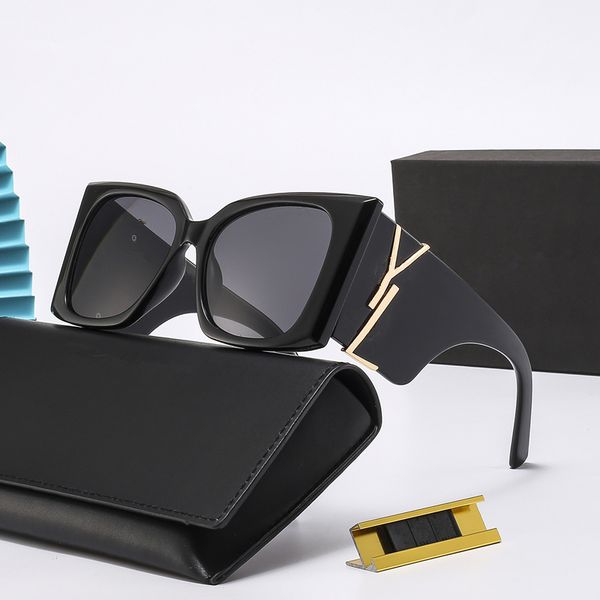 Tasarımcı Güneş Gözlüğü Moda Güneş Gözlüğü UV Koruma Lüks Güneş Gözlüğü Erkek Kadın Goggle Retro Square Gaz