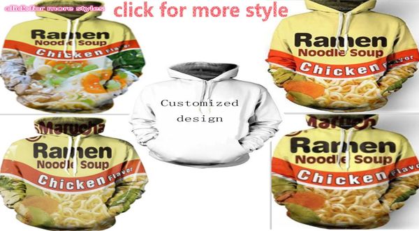 Neue Mode Paare Männer Frauen Unisex Ramen Nudel Huhn Rindfleisch 3D-Druck Hoodies Pullover Sweatshirt Jacke Pullover Top S6XL TT1107972957