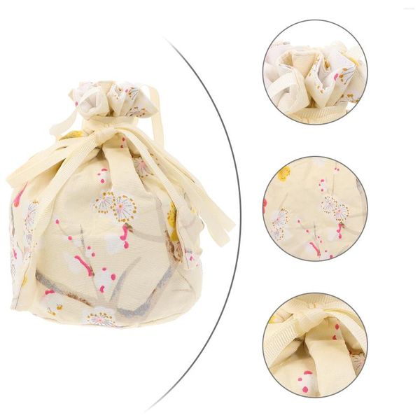 Louça estilo japonês sacola com cordão sacos de presente bolsas decoração de festa estilo japonês