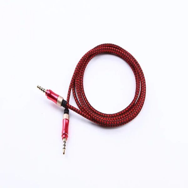 3.5mm jack cabo de áudio jack 3.5mm macho para macho cabo aux de áudio para samsung s10 carro fone de ouvido alto-falante linha fio aux cordspeaker