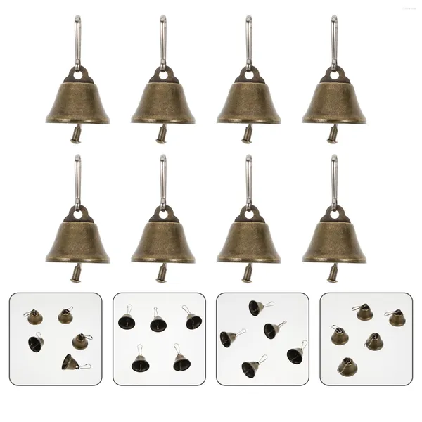 FESTIDOS DE FESTO 25 PCS TUMPTO BRONZE BONLE BELL DORAÇÕES DE Árvores de Natal Golden Jingle Copper