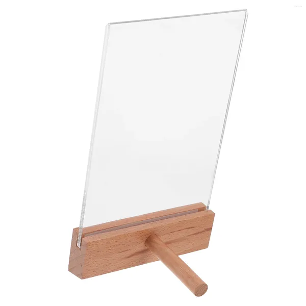 Dekorative Teller zeigen Rack Bilderrahmen A5 Ehrenzertifikat -Box Display Standhalter für Tische Acrylic