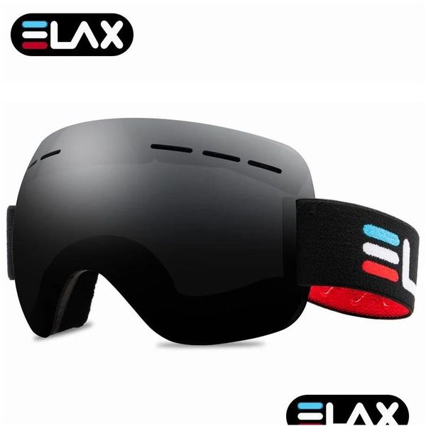 Kayak Goggles ELAX Yepyeni Açık Hava Spor Maskesi Kayak Gözlükleri Kar Snowboard S Erkek Kadın Snowmobile Gözlük Damlası Teslimat Sporları Outcgb