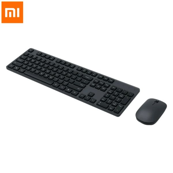 Steuern Original Xiaomi Drahtlose Tastatur Maus Set 2,4 GHz Tragbare Fullsize Tastatur Maus Combo Notebook Laptop Für Office Home