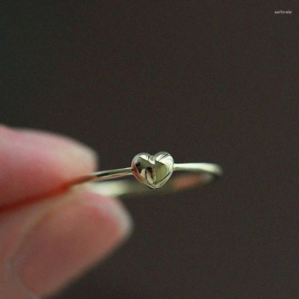 Anéis de cluster 925 anel de prata esterlina acessórios femininos moda elegante simples suave amor festa jóias presente de aniversário