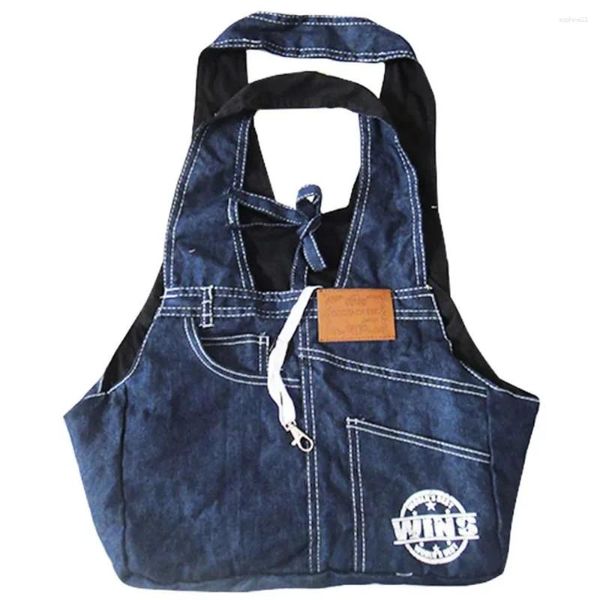 Mochila jeans portátil para transportar cães, bolsa multifuncional para gatos, leve, para viagem, ombro, animal de estimação, respirável, ac