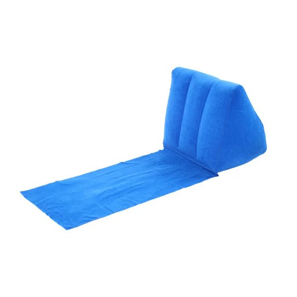 Mat şişirilebilir yastık üçgen yastık katlanabilir plaj mat pvc akın backrest yastık açık yastık yastık seyahat malzemeleri