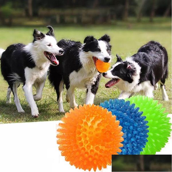 Hundespielzeug kaut 6,5 cm, quietscht, kaut, Haustier-Dorn-Kreis-Ring für große Hunde, Training, lustig, klein, Sound, interaktiv, langlebig, Drop-Lieferung, Dhlic