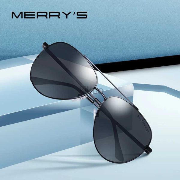 Sonnenbrillen MERRYS DESIGN Männer Klassische Pilotensonnenbrille Luftfahrtrahmen HD Polarisierte Sonnenbrille Für Männer Fahren UV400-Schutz S8138 240401