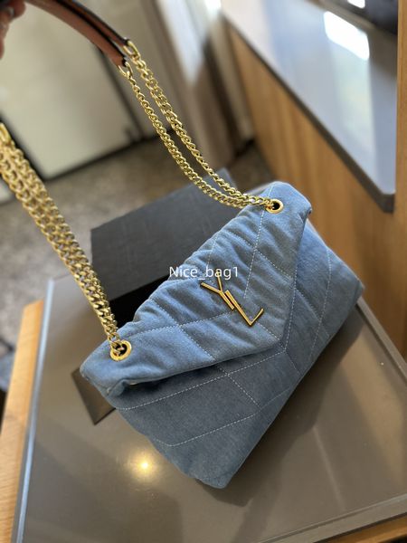 Designer saco vintage denim saco feminino straddle bolsa de luxo vagabundo bolsa de ombro azul moda denim floral carta fazer bolsa