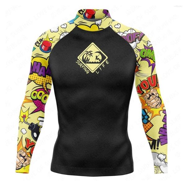 Damen-Badebekleidung, Sommer, Herren-Rashguards, Surfanzug, Wasser, modische Bekleidung, schnell trocknend, Fitness, Sportbekleidung, anpassbar