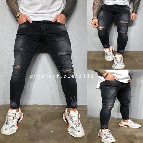 Jeans da uomo 2024 Jeans a matita elasticizzati strappati da uomo Jeans strappati Nuovi jeans firmati da uomo Jeans da ragazzo Jeans da ragazzo 12 14 Jeans da ragazzo 6 Jeans da ragazzo firmati