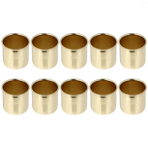 Mum Tutucular 10 PCS Metal Kupa Demir Tutucu Dekoratif Bardaklar Parti Cadılar Bayramı Ev DIY Basit Kaplar