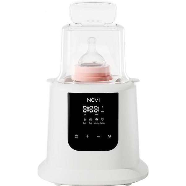 NCVI Babyflaschenwärmer, Milch, schnelles Aufheizen, Auftauen, Lebensmittelerhitzer und Dampfsterilisator mit LCD-Display, Timer 240319