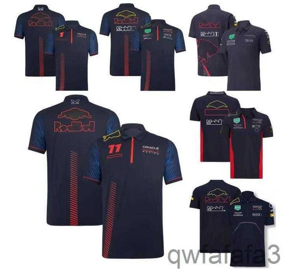 F1 Team Racing Polo-Jersey, Polyester, schnell trocknendes Auto-Revers-T-Shirt, gleiche Stilanpassung, F1XR