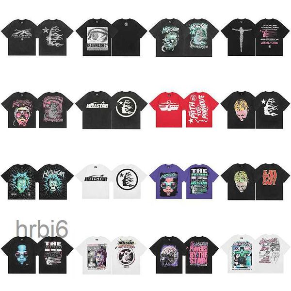 Tees Hellstar Camiseta Verão Moda Mens Mulheres Designers Camisetas Manga Longa Tops Algodão Camisetas Roupas Polos Manga Curta Alta Qualidade Hellstars Roupas 5L3S