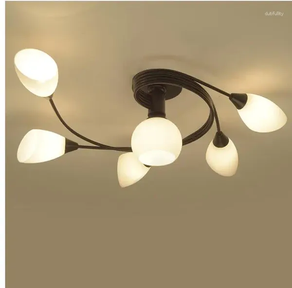 Plafoniere Lampadario moderno a LED Lampada per interni Illuminare l'illuminazione Avize Salon Lustres Childern
