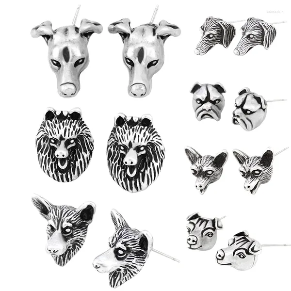 Ohrstecker 3D Italienischer WindhundDackelChihuahua Hund Haustier Ohrring Punk Tier Für Frauen Schmuck Bijoux Femme Pendientes