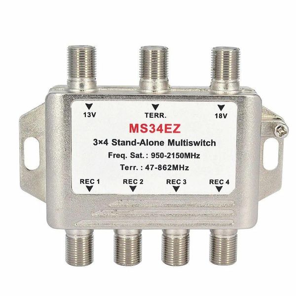 Localizador de satélite vender divisor mtiswitch 3 entrada 4 saída fta tv lnb interruptor para receptor ms34ez entrega direta eletrônica dhp8y