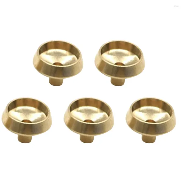 Titulares de vela 5 Pcs Suporte Backflow Incenso Base Titular Clearance Home Decor Bronze Filtro Censer