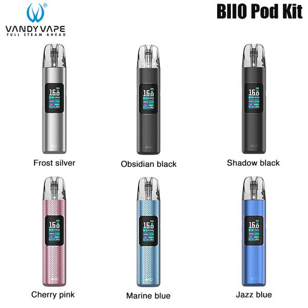 Оригинальный комплект Vandy Vape BIIO Pod, испаритель 35 Вт, аккумулятор 1000 мАч, картридж 2 мл, 0,6 Ом/0,8 Ом, испаритель для электронных сигарет