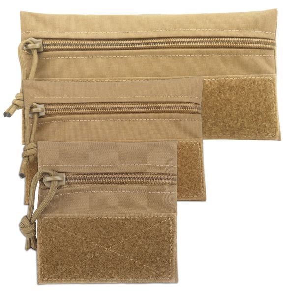 Taschen Tactical Candy Bags Hängetaschen für MK3 MK4 Vest Chest Rig Extension Zubehörpaket Utility Zipper Snack Pouch, 3 Stück/Set