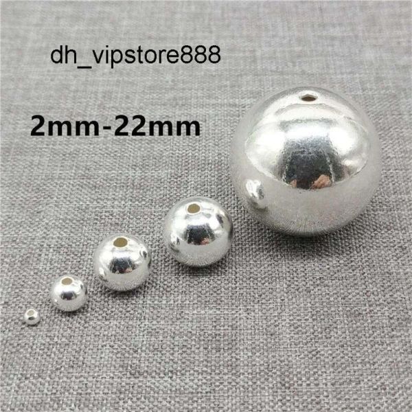Altri altri in alto altre perle a sfera rotonda senza cucitura in argento da 925 in argento senza cucitura in argento da cucina 2 mm 2mm 3 mm 4 mm 5 mm 7 mm 8 mm 9 mm 10 mm 12 mm 14 mm 16 mm 18 mm