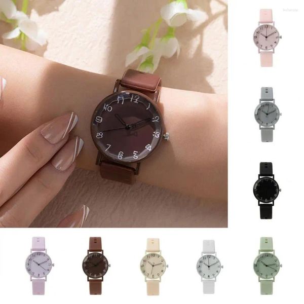 Orologi da polso da donna regalo orologio al quarzo con cinturino in silicone colorato per donna con quadrante rotondo Orologio ad alta precisione regolabile