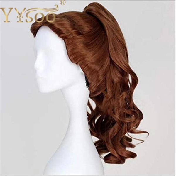 Wigs Yysoo Beauty Principessa cosplay parrucche per donne onde del corpo a lunghe onde sintetiche coda di cavallo costume anime Halloween parrucca usata