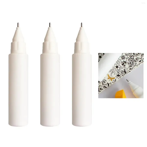 Garrafas de armazenamento 3 pcs garrafa de tinta vazia repetível haste recarregável para reparação de arranhões de carro marcadores caneta desenho de óleo