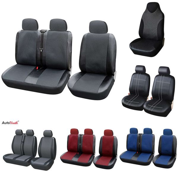 1 + 2 capas para assento de carro transportador/van, ajuste universal vw transporter t4 para citroen jumpy 2006