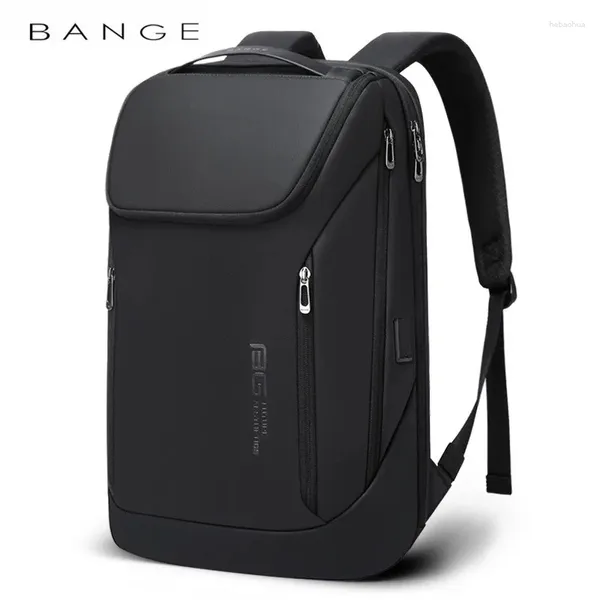 Mochila BANGE impermeável laptop multiuso para 15,6 polegadas USB tipo-c carregamento à prova de choque maleta de negócios bolsa de ombro