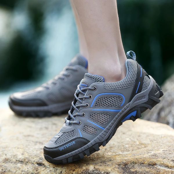 Stivali scarpe da trekking traspiranti scarpe da esterno uomini sneaker donne scarpe da trekking primavera estate stivali da passeggiata sport sport scarpa