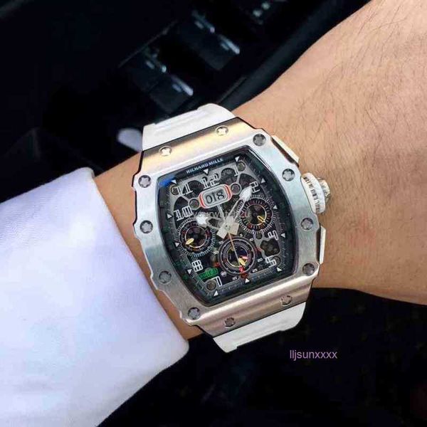 Relógios de designer de luxo relógios masculinos de alta qualidade relógios à prova d'água mostrador de aço inoxidável 41mm safira espelho automático núcleo mecânico relógio richar relógio 2fzk