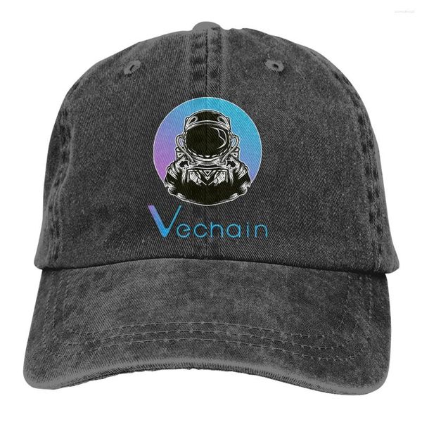 Bonés de bola para a lua vet espaço homem cypto moeda boné de beisebol masculino vechain moeda criptomoeda cores feminino verão snapback