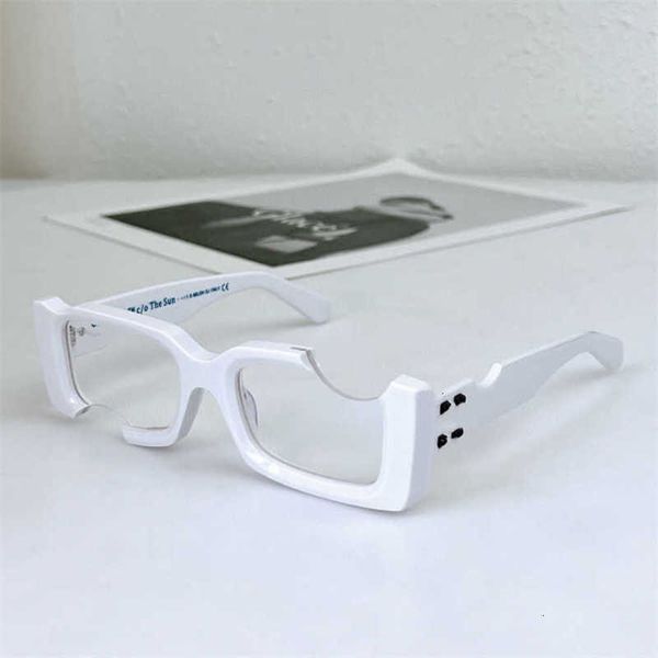 Солнцезащитные очки с зубчатой пластиной, маленькая оправа, белые, специальной формы Ins Net Red Star Same6qukysci Ucu4 B5d3