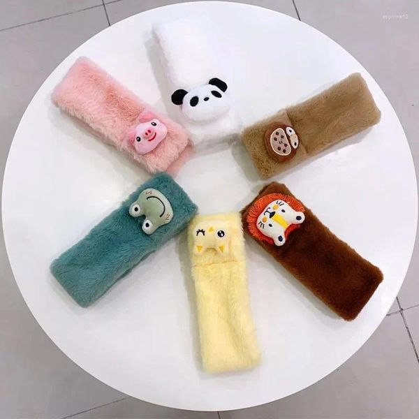 Abbigliamento per cani Simpatico inverno caldo Sciarpa per animali domestici Gatto Peluche Cartone animato Macaron Decorazione a colori Accessori per cuccioli per piccole cose