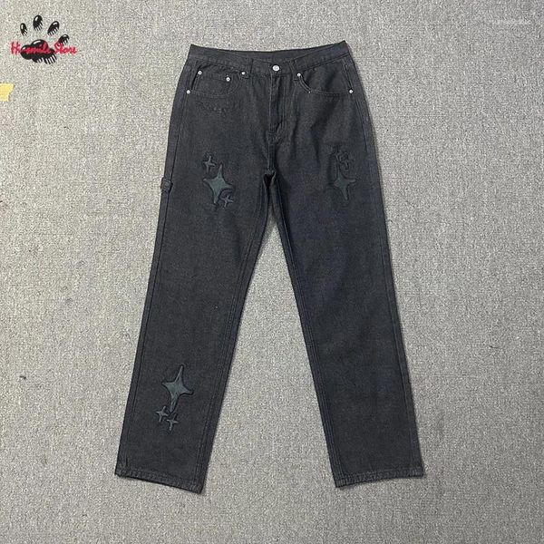 Herren Jeans Hip Hop Vintage Washed BROKEN PLANET Hosen 1:1 Qualität Stickerei Logo Mode Casual Männer Frau Hosen