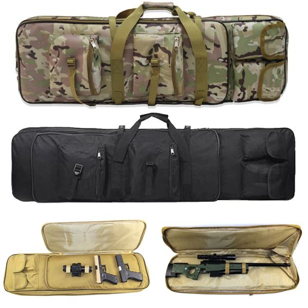 Borse 80/95/115 centimetri di Nylon Fucile Pistola Custodia Borsa Carrier Outdoor Cecchino Caccia Zaino Militare Colpo di Pistola di Protezione Pistola Accessorio M4 AR 15