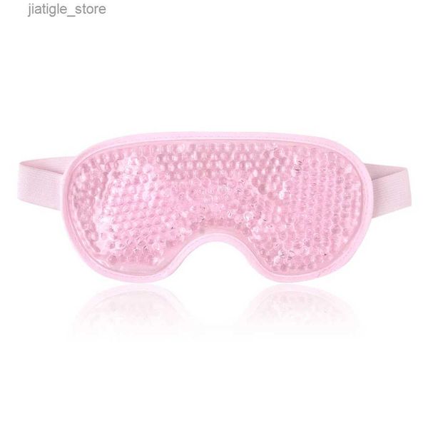 Uyku Maskeleri Yeni Jel Göz Maskesi Sıcak Soğuk Terapi İçin Yeniden Kullanılabilir Boncuk Yatıştırıcı Rahatlatıcı Araç Güzellik Uyuyan Göz Farı Koyu Daire RER GEPATCH Y240401
