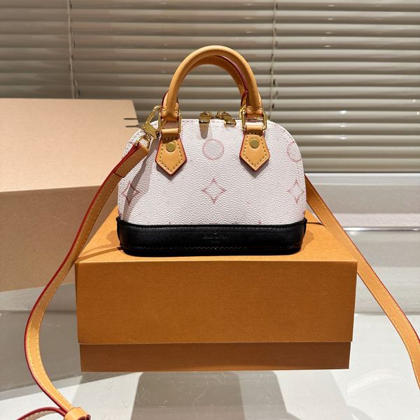 Almas BB Designer Borsa a tracolla da donna Borsa a conchiglia in pelle di alta qualità alla moda con tracolla a tracolla con manico superiore in più colori