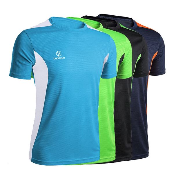 Männer Fußball Trikots Schnell Trocknend Training Shirts Fußball Team Shirt Jersey Rashguard Bodybuilding t Shirts Top Gym Fitness Kleidung 240325