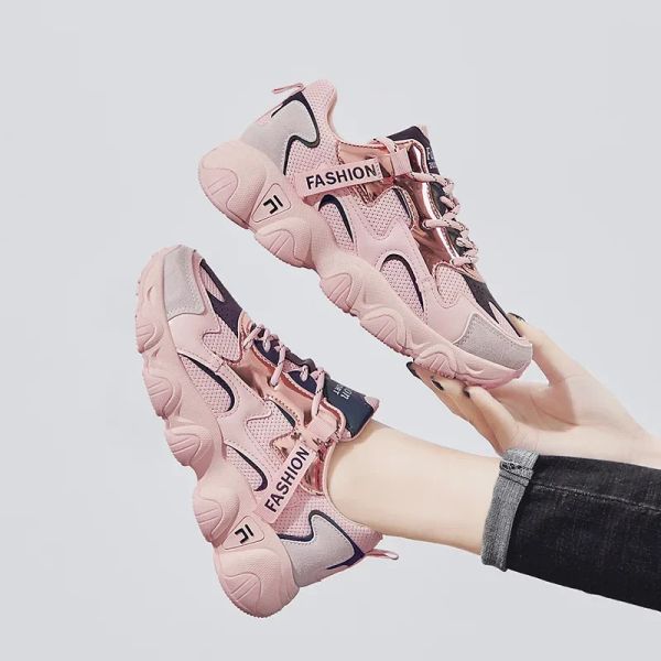 Boots Frauen Mode -Sneaker Designer Chunky vulkanisierte Schuhe rosa lässige alte Dad Schuhe Frau Tennis weibliche Markenplattform Sneaker