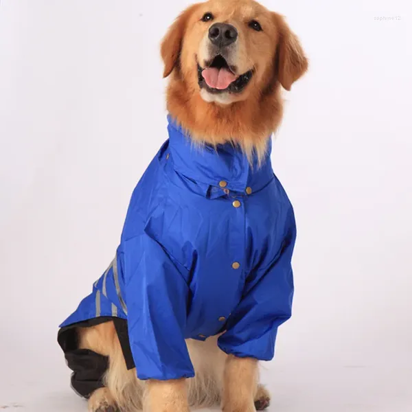 Одежда для собак, средний и большой плащ для больших трех комплектов, дождевик, куртка, водонепроницаемая одежда для домашних животных, уличная одежда для хаски, лабрадора