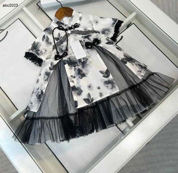 Classics Girls Kleider chinesische Stil Design Kinderpartyöne Babyrock Größe 90-130 cm Kinder Designer Kleidung Prinzessin Kleid 24mar