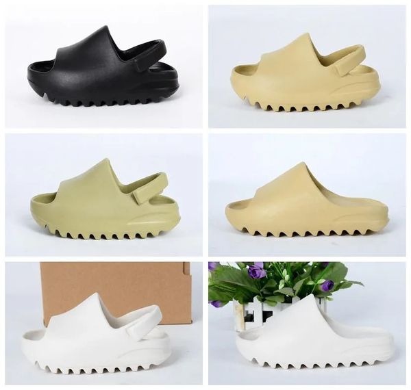 Modedesigner Eva Sandale Große Kinder Slipper Baby Strandsandalen Schwarz Mondgrau Hausschuhe Kleinkindschuhe